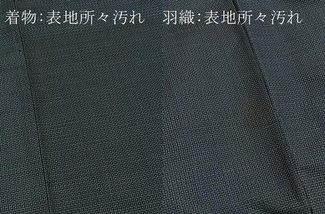 平和屋着物■男性 本場大島紬 アンサンブル 80亀甲 総詰め 正絹 逸品 BAAY9192yc