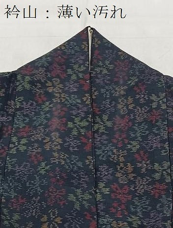 平和屋着物■上質な紬 花尽くし 正絹 逸品 BAAY9294yc