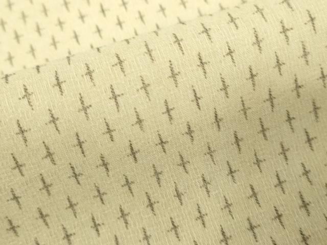 平和屋着物▽男性 単衣 お召 十字絣 正絹 逸品 DABK9628cd
