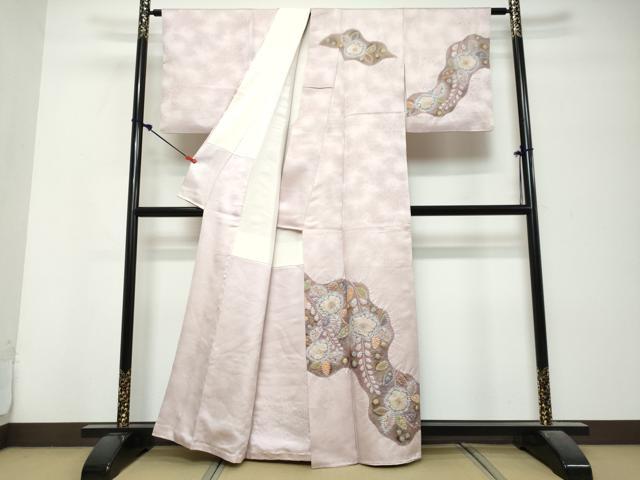平和屋着物●訪問着 作家物 絞り 辻が花 金彩 正絹 逸品 DABK0784ud