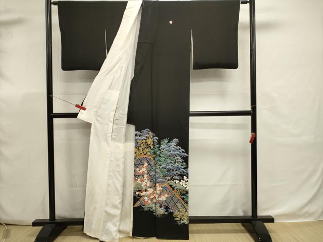 平和屋着物■豪華黒留袖 作家物 松竹梅 金彩 正絹 逸品 DABK5666sf