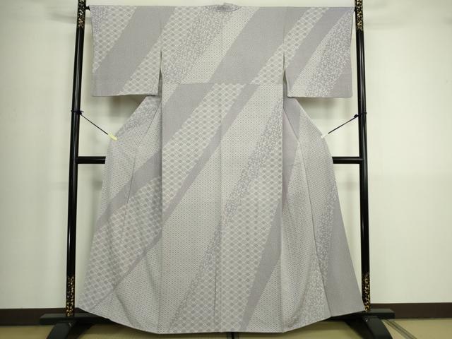 平和屋着物■訪問着 江戸小紋 吉祥花文 正絹 逸品 DABK6851ya
