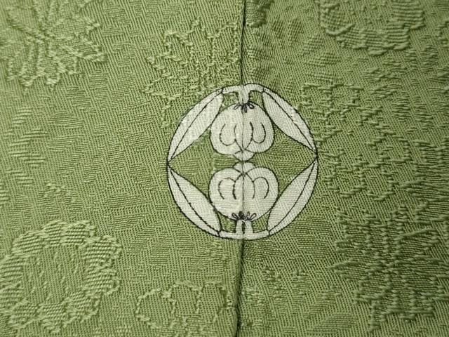 平和屋着物▽中国三大刺繍 スワトウ刺繍 汕頭刺繍 相良刺繍 総刺繍 無地絵羽訪問着 単衣 貝桶地紋 柳茶色 正絹 逸品 DABK9689cd