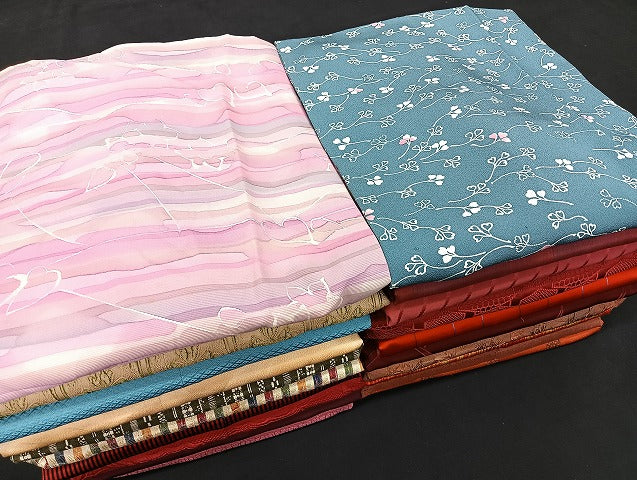 平和屋着物■道行コート まとめて 20点 花柄 ろうけつ染め 暈し染め 着用可能多数 未使用品あり 全て正絹 mmm1592