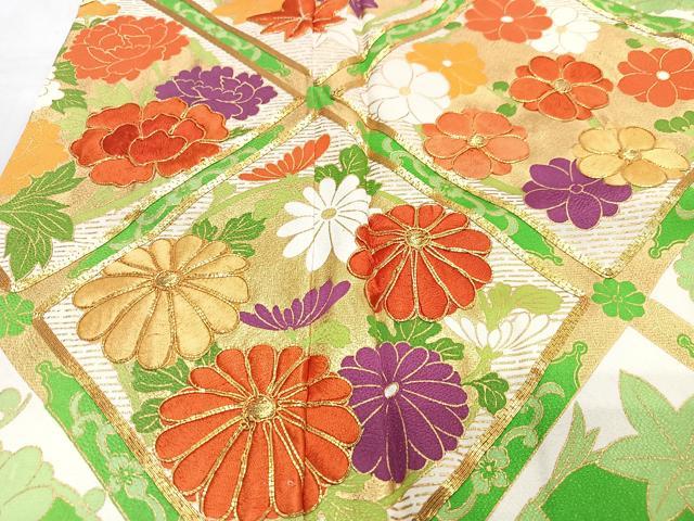 平和屋着物■豪華振袖 駒刺繍 草花文 金彩 やまと誂製 正絹 逸品 CABN2133xe