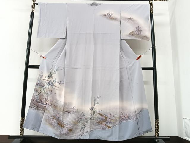 平和屋着物■訪問着 作家物 風景文 暈し染め 金彩 正絹 逸品 CABN2114xe