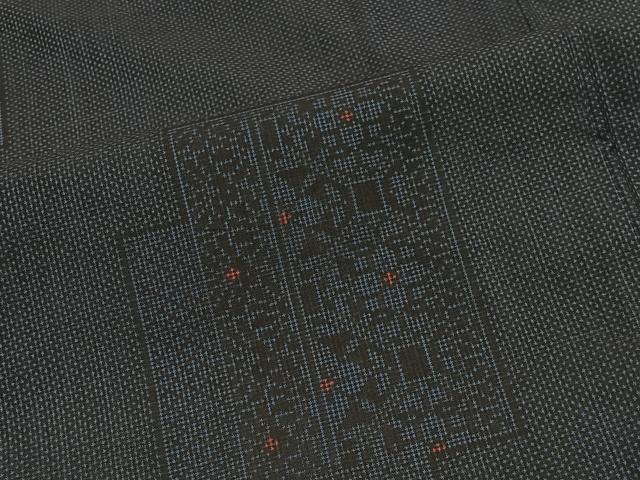 平和屋着物■本場大島紬 7マルキ 色紙重ね草花文 東原勝二作 証紙付き 正絹 逸品 CABM6704ua