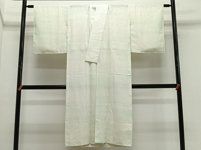 平和屋着物■長襦袢 無双仕立て 菊地紋 暈し染め 正絹 逸品 CABM6719ua
