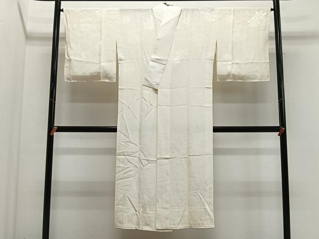 平和屋着物■長襦袢 無双仕立て 流水花地紋 正絹 逸品 CABM6743ua