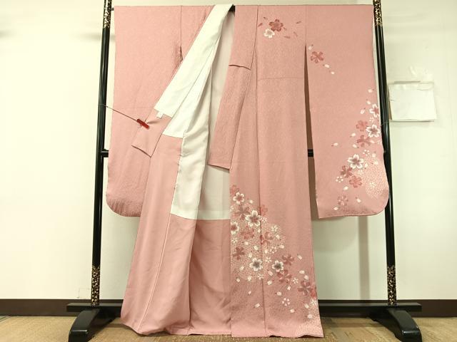 平和屋着物●豪華振袖 駒刺繍 舞桜 金彩 正絹 逸品 CABN3104vp