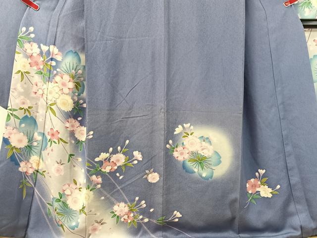平和屋着物●豪華振袖 駒刺繍 枝垂れ桜 暈し染め 金彩 正絹 逸品 CABN3105vp