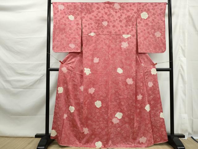 平和屋着物■上質な小紋 絞り 花尽くし 正絹 逸品 DABK6405qa