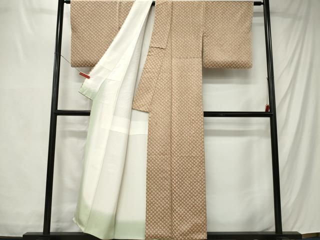 平和屋着物■上質な小紋 総絞り 霞文 正絹 逸品 CABL5821ou