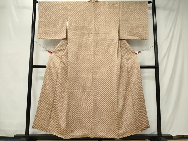 平和屋着物■上質な小紋 総絞り 霞文 正絹 逸品 CABL5821ou