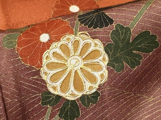 平和屋着物■訪問着 立波扇面花文 暈し染め 正絹 逸品 CABL5808ou