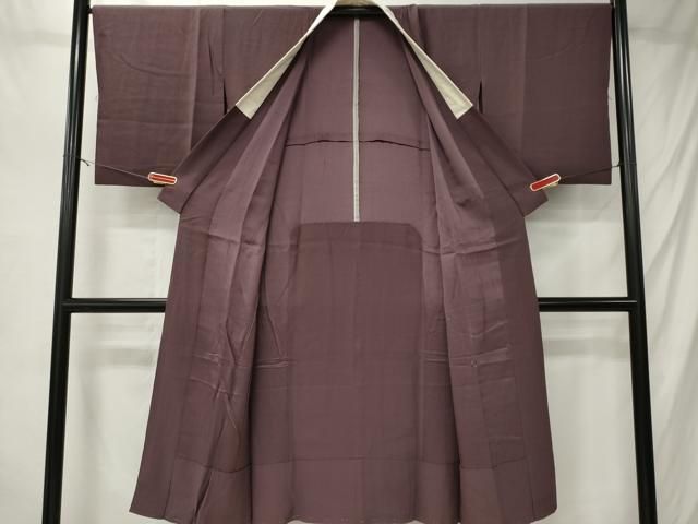平和屋着物■長襦袢 無双仕立て 滅紫色 正絹 逸品 CABL5804ou