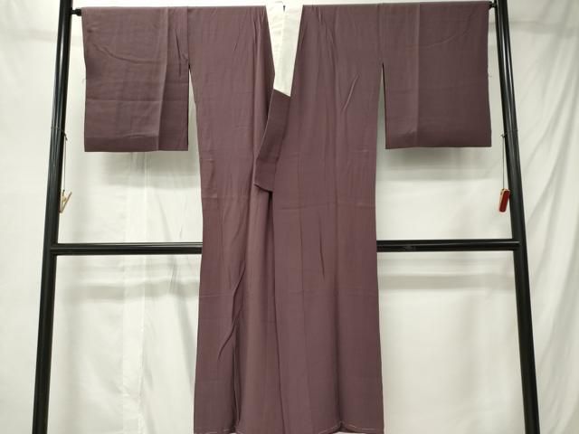 平和屋着物■長襦袢 無双仕立て 滅紫色 正絹 逸品 CABL5804ou