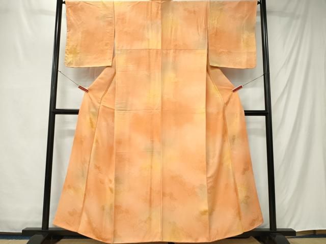平和屋着物■上質な小紋 霞舞葉地紋 暈し染め 正絹 逸品 CABL5819ou
