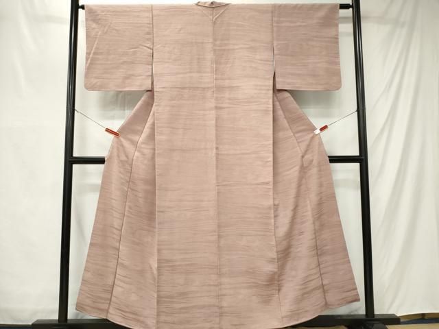平和屋着物■上質な色無地 霞地紋 鴇浅葱色 正絹 逸品 CABL5822ou