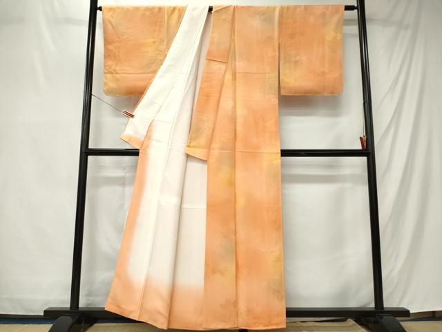 平和屋着物■上質な小紋 霞舞葉地紋 暈し染め 正絹 逸品 CABL5819ou