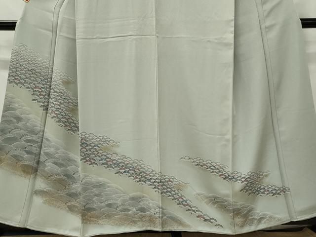 平和屋着物■訪問着 立波松文 金彩 正絹 逸品 CABL5825ou