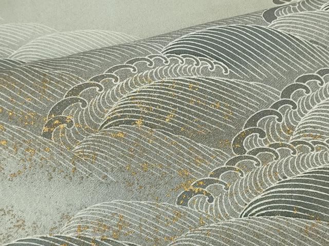平和屋着物■訪問着 立波松文 金彩 正絹 逸品 CABL5825ou
