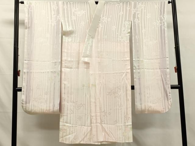 平和屋着物■長襦袢 無双仕立て 花鞠文 暈し染め 正絹 逸品 DABK9766cd