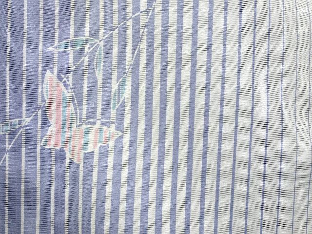 平和屋本店■夏物 小紋 絽 紗 洗える着物 まとめて20点 花柄 蝶 風景 手描き 着用可能多数 ppp0035