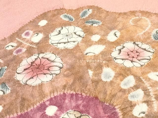 平和屋着物▼付下げ 反物 着尺 絞り 辻が花 逸品 未使用 DABK9285zy