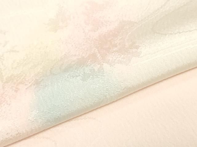 平和屋着物▼長襦袢 反物 着尺 流水樹林地紋 暈し染め 逸品 未使用 DABK9361zy