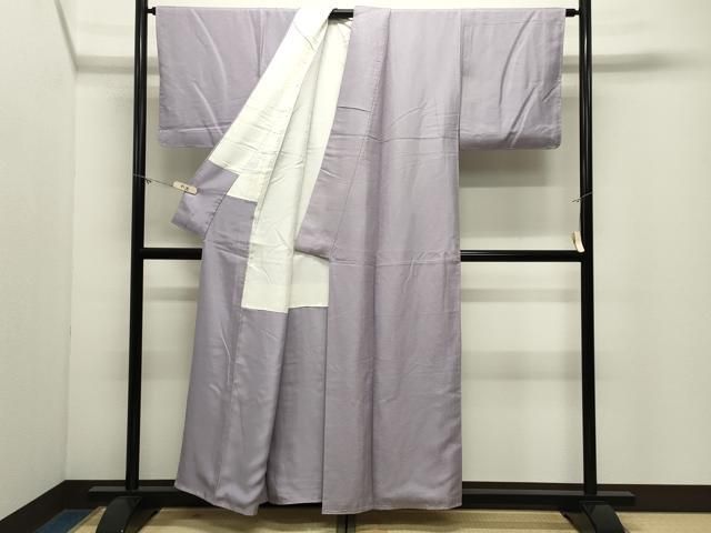 平和屋着物●上質な色無地 紋意匠 薄葡萄色 正絹 逸品 未使用 CABM5277gh