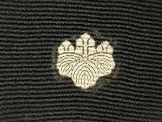 平和屋着物▼黒紋付 黒生地 反物 着尺 甲州優秀黒紋付染 藍下黒染 逸品 未使用 DABK9392zy