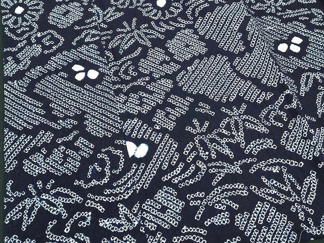 平和屋着物∴夏物 浴衣 有松鳴海絞り 草花文 綿 逸品 DABK9988cd