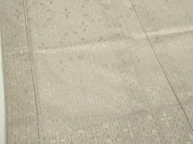 平和屋本店∞極上 長羽織 スリーシーズン 春夏秋 塵除け 菱紋紗 練色地 逸品 DZAB7513kh6