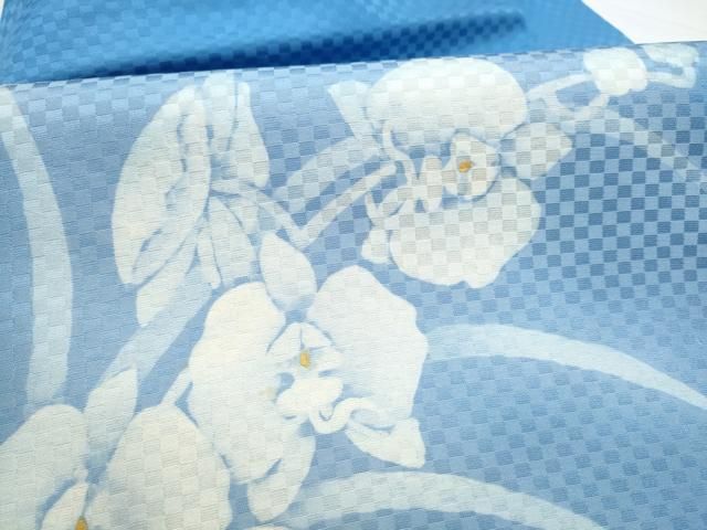 平和屋着物●九寸名古屋帯 作家物 胡蝶蘭 金彩 正絹 逸品 CABN8089hy