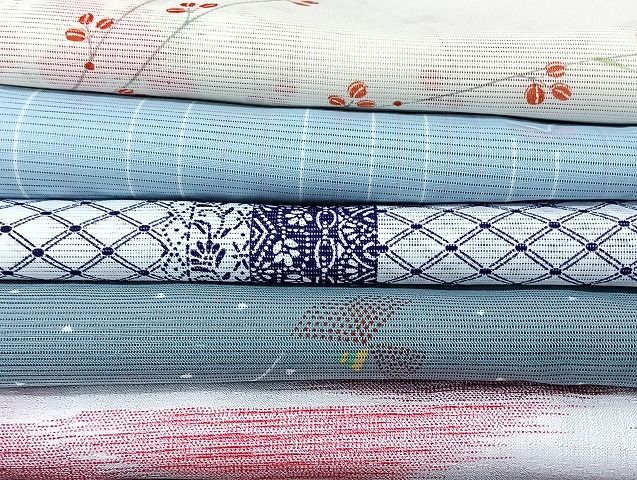 平和屋着物■夏物 小紋 絽 紗 洗える着物 まとめて20点 孔雀 蝶 花柄 暈し染め 着用可能多数 mmm1637
