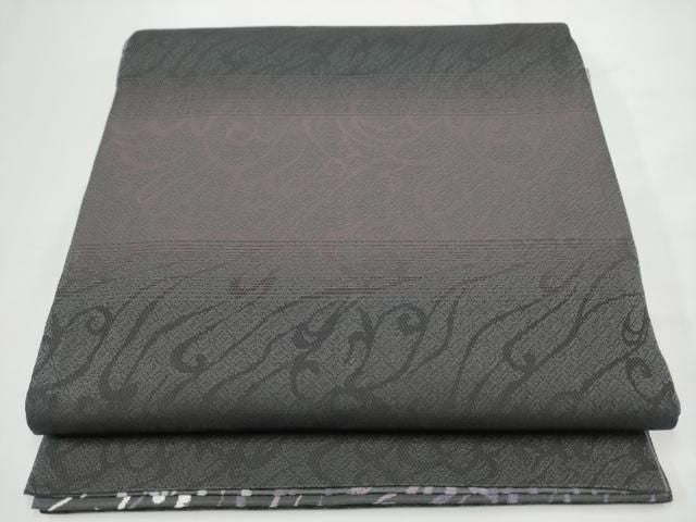 平和屋着物●両面 六通柄袋帯 抽象文 正絹 逸品 CABN8154hy