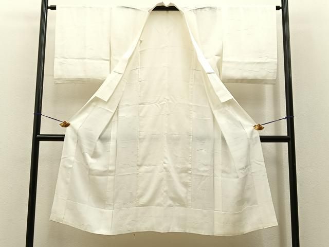 平和屋着物■長襦袢 無双仕立て 雲重ね地紋 正絹 逸品 BAAY8607hj