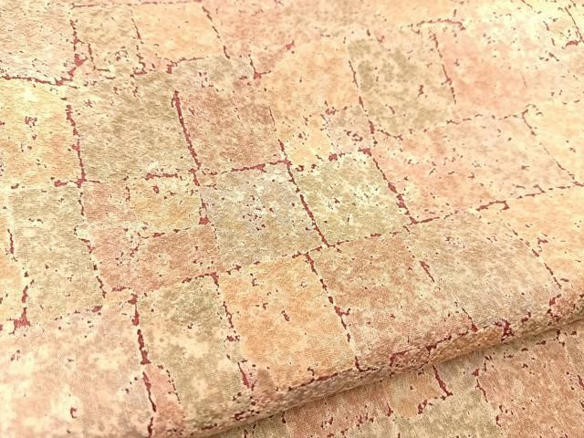 平和屋着物■上質な小紋 石畳文 正絹 逸品 未使用 BAAY9480yc