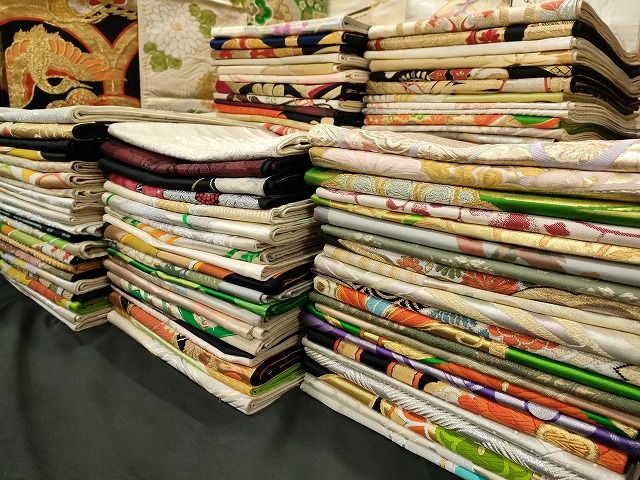 平和屋本店■袋帯 西陣 まとめて 100点 鳳凰 向かい鶴 蝶 風景 花柄 宝相華 金銀糸 など 着用可能多数 未使用品あり 全て正絹 ppp0047