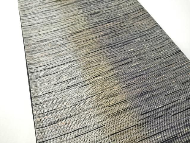 平和屋着物●両面 六通柄袋帯 霞文 銀糸 正絹 逸品 CABN8292hy