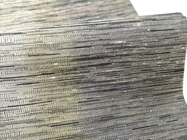 平和屋着物●両面 六通柄袋帯 霞文 銀糸 正絹 逸品 CABN8292hy