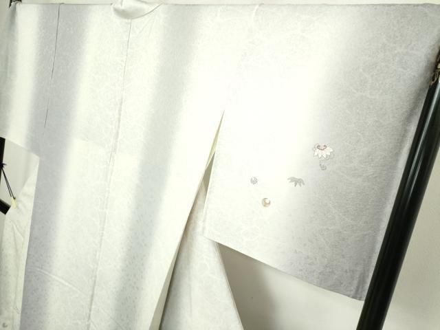 平和屋着物▽訪問着 単衣 総刺繍 宝尽くし 暈し染め 金銀糸 ロング丈 正絹 逸品 DABL4150cd
