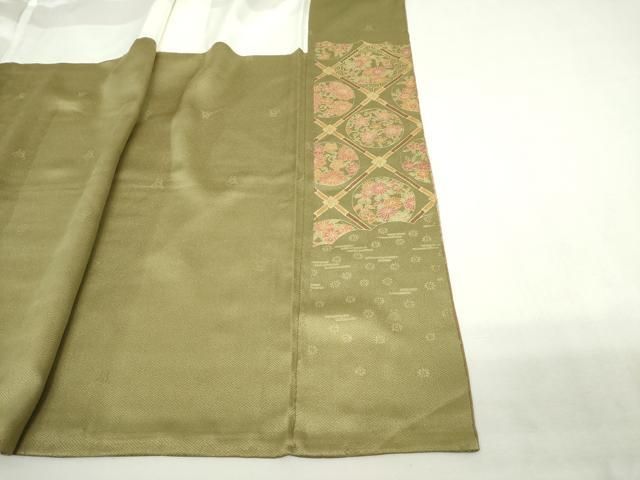 平和屋着物●訪問着 天井花丸文 枝垂れ桜 暈し染め 金彩 正絹 逸品 未使用 DABL4229cd