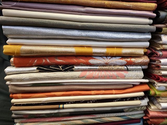 平和屋本店■名古屋帯 まとめて100点 鳥 能 花柄 刺繍 金銀糸 など 着用可能多数 未使用品あり 全て正絹 se0073