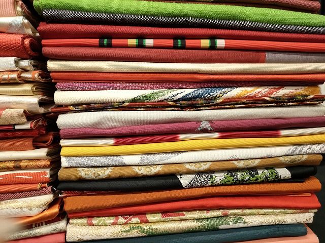平和屋本店■名古屋帯 まとめて100点 尾長鳥 鳥 蝶 辻が花 更紗 花柄 手描き 駒刺繍 刺繍 金銀糸 など 未使用品あり 全て正絹 ppp0067
