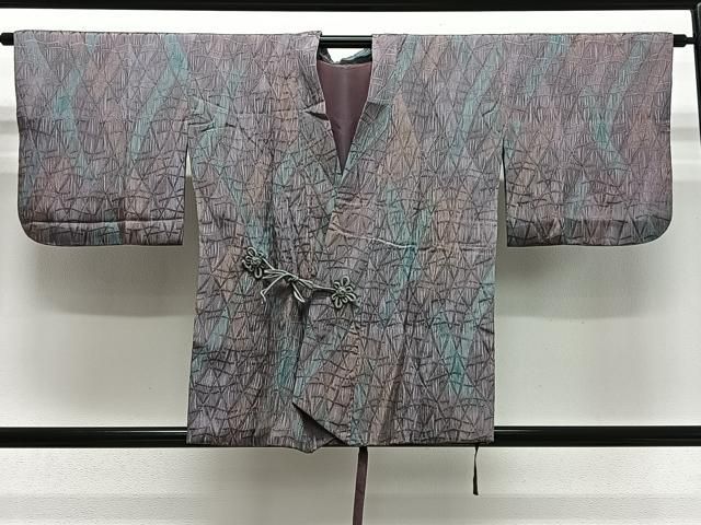 平和屋着物#道中着 霞文 暈し染め 正絹 逸品 CABN9409ua