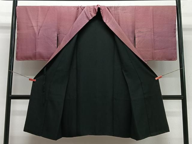 平和屋着物#道中着 リバーシブル 霞文 暈し染め ロング丈 正絹 逸品 未使用 CABN9406ua