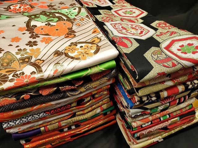 平和屋本店■子供帯 まとめて 35点 鶴 蝶 松竹梅 花柄 金銀糸 など 着用可能多数 未使用品ありse0080