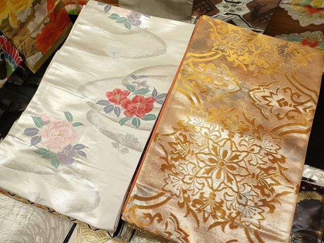 平和屋本店■袋帯 西陣 まとめて 100点 鳳凰 向かい鶴 有栖川文様 蝶 乱菊 花柄 宝相華 駒刺繍 金銀糸 着用可能多数 全て正絹 se0086